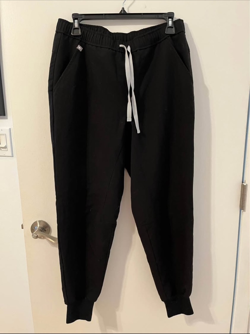 Wo Black Jogger Sweatpants - Casual Drawstring Pants